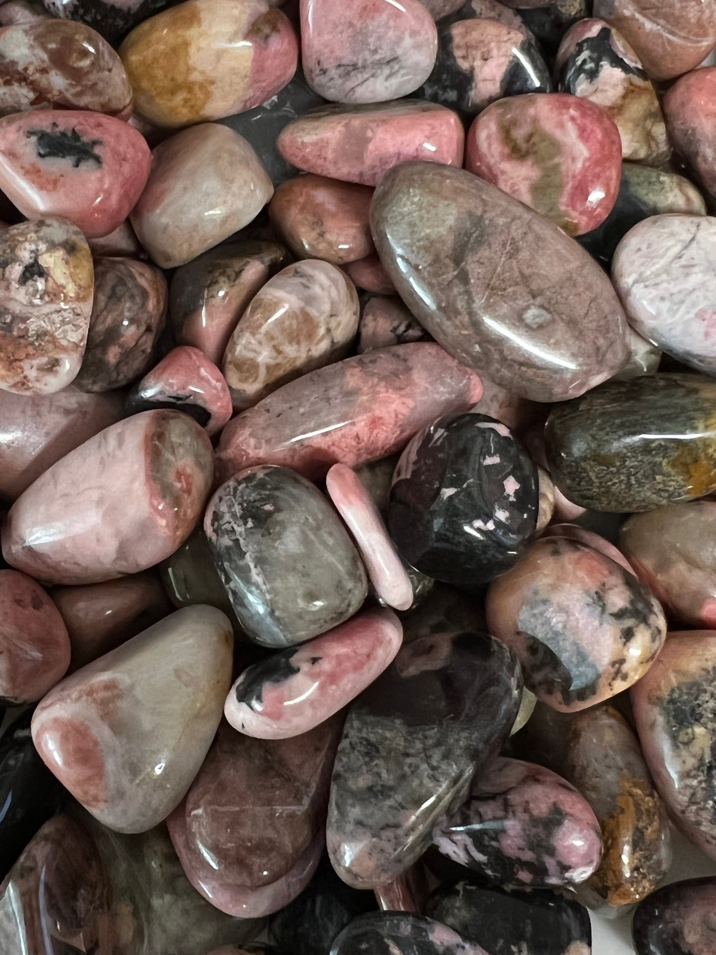 Rhodonite Tumbles- The Stone of Compassion